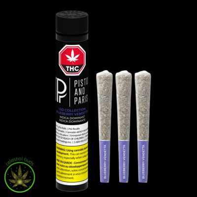 LSO Collection: Blueberry Vendetta, Pistol and Paris (3x0.5g) Pre-Rolls