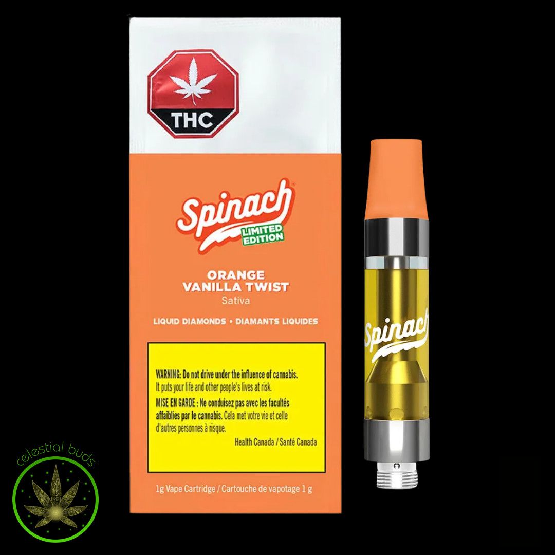 Orange Vanilla Twist Liquid Diamonds, Spinach (1g) PVC
