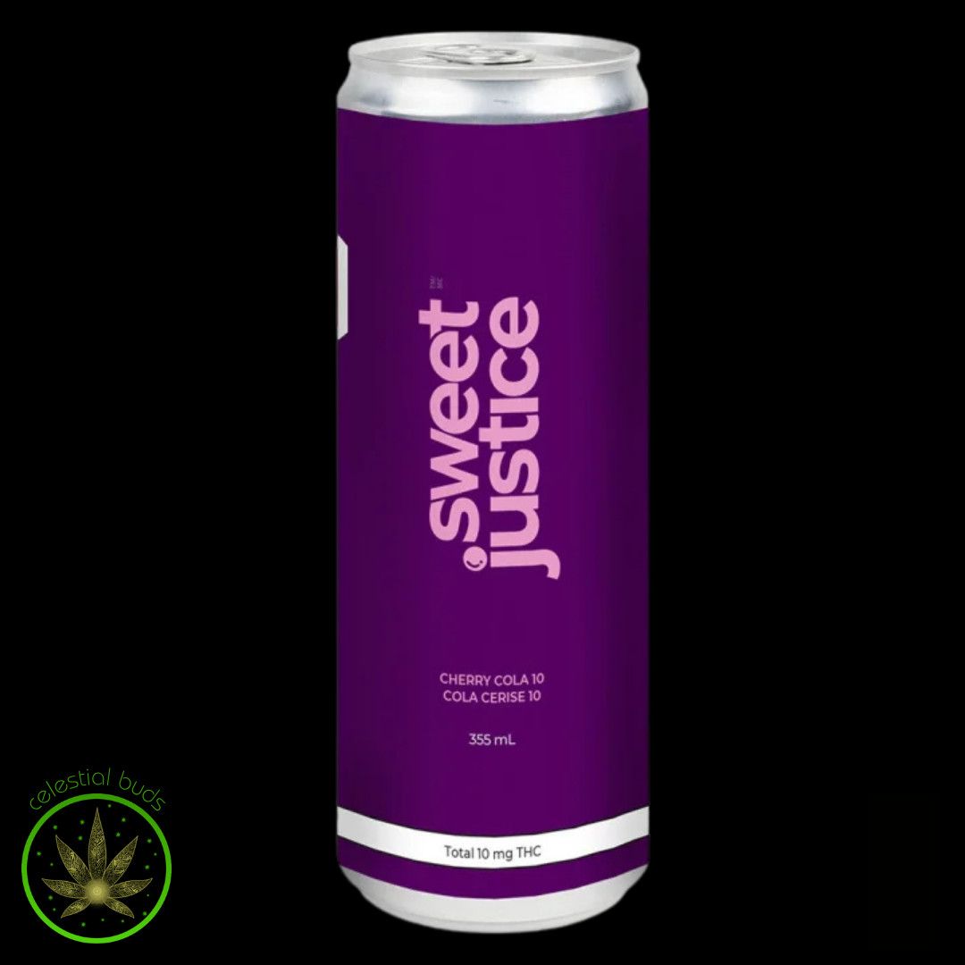 Cherry Cola 10mg THC, Sweet Justice (355mL) Soda