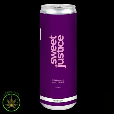 Cherry Cola 10mg THC, Sweet Justice (355mL) Soda