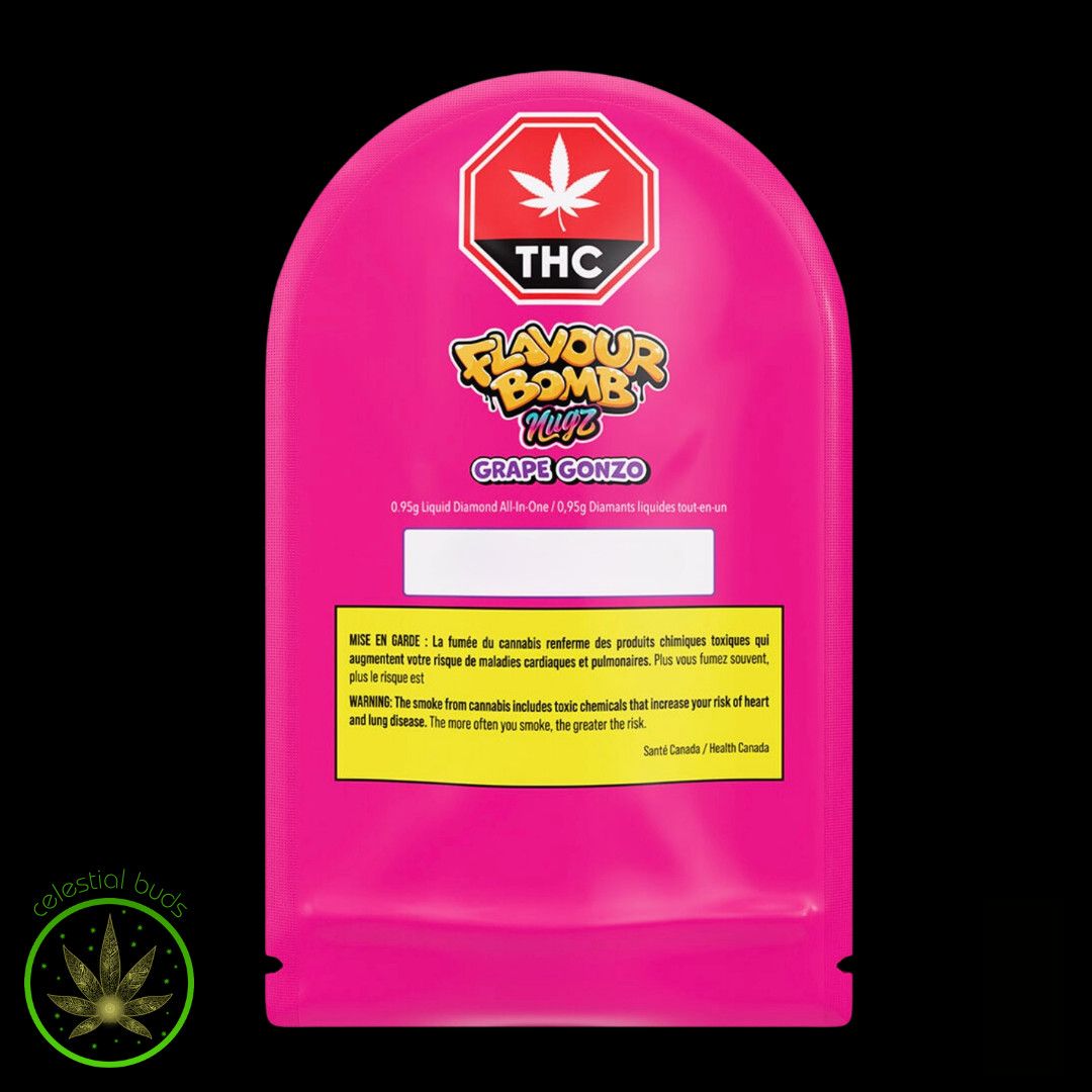 Grape Gonzo Liquid Diamond, Flavour Bomb Nugz (0.95g) DVP