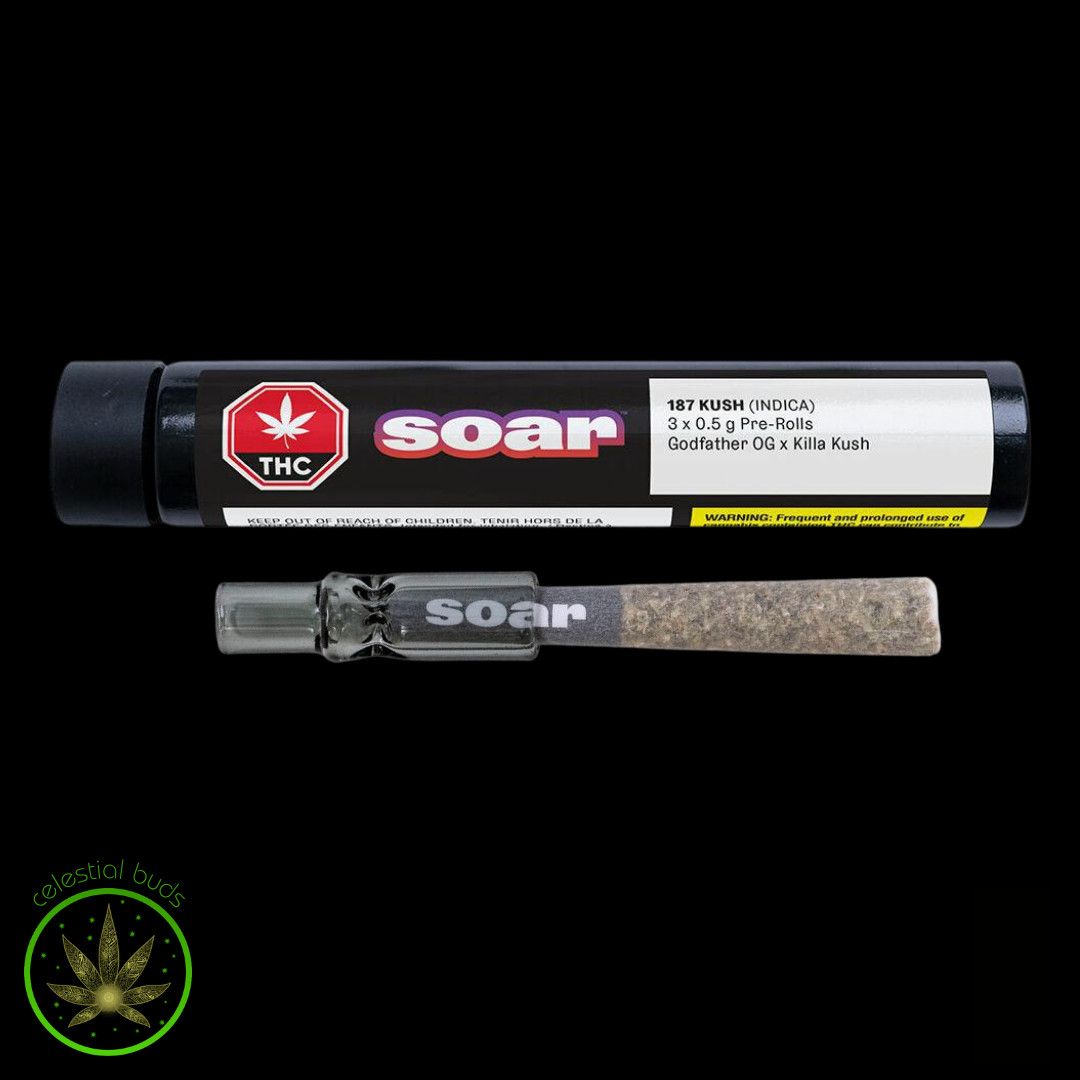 187 Kush, Soar (3x0.5g) Glass Tip Pre-Rolls