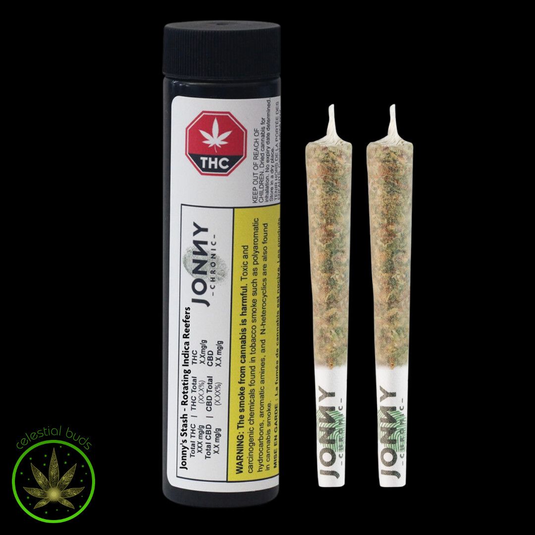 Jonny's Stash Indica (RS), Jonny Chronic (2x1g) Pre-Rolls