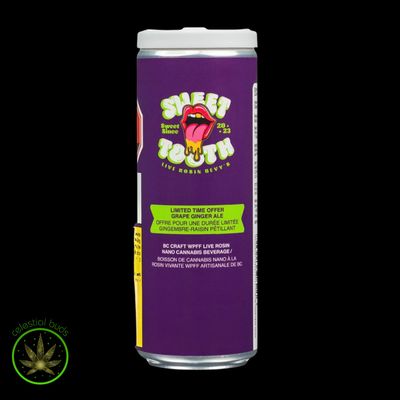 Grape Gingerale, Sweet Tooth (355 mL) Live Rosin Soda