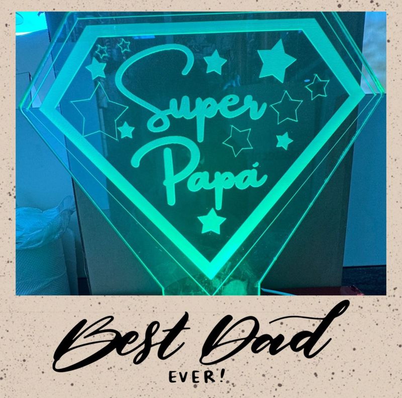 Lampada Super Papà
