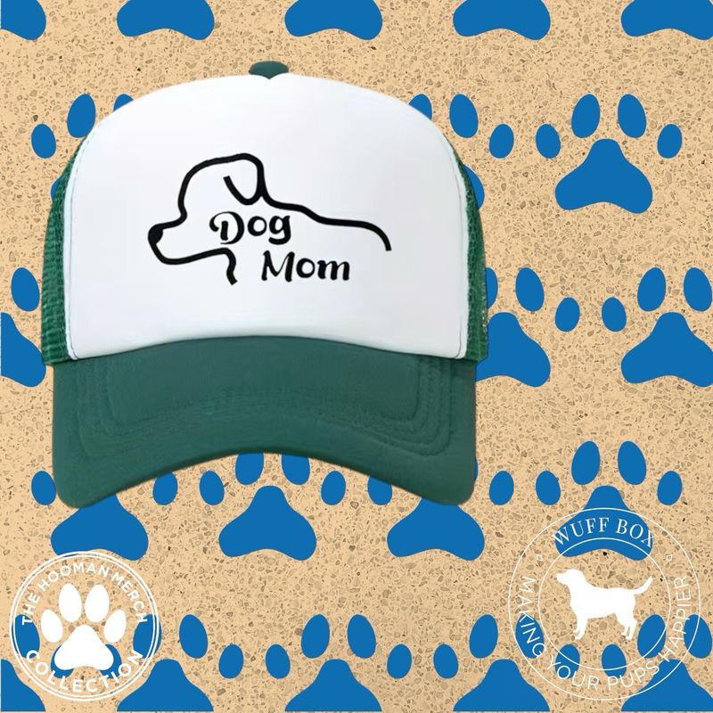 Adjustable Dog Mom Print Mesh Hat