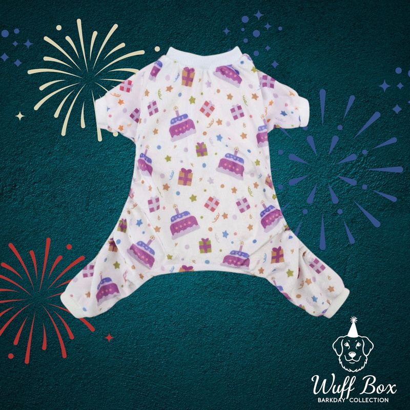 BarkDay Velvet Onesie 