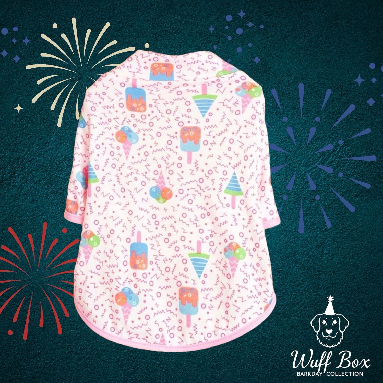 Ice Cream Print BarkDay Tee