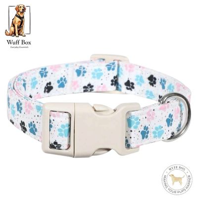 Adjustable Paw Print Collar 