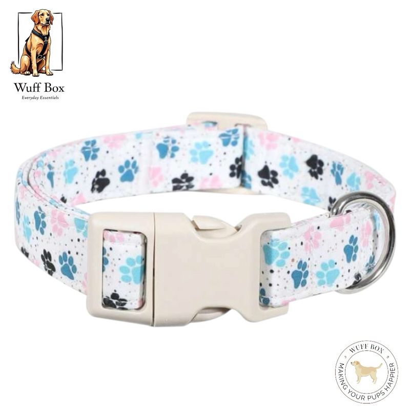 Adjustable Paw Print Collar 