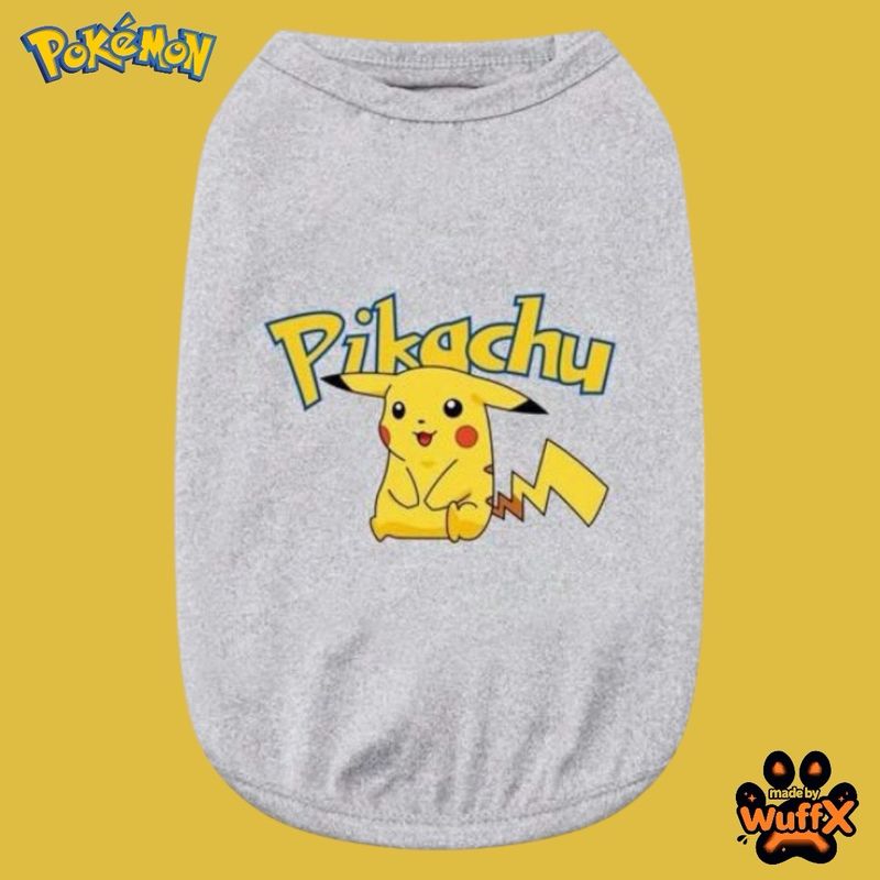 Wuff X Pokèmon - Gray Pikachu Print Tank