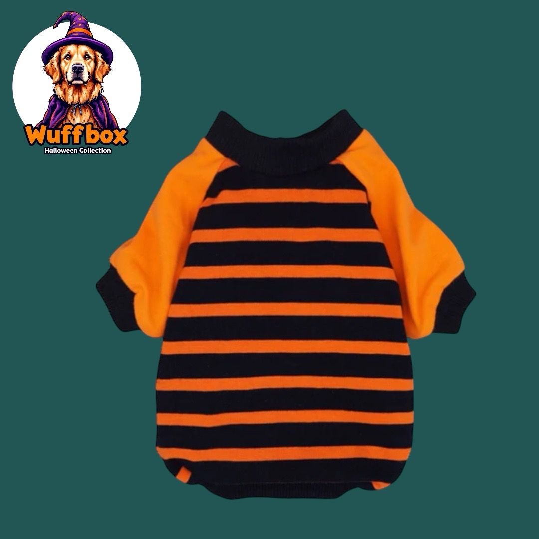 Fitwarm - Black &amp; Orange Stripe Tee