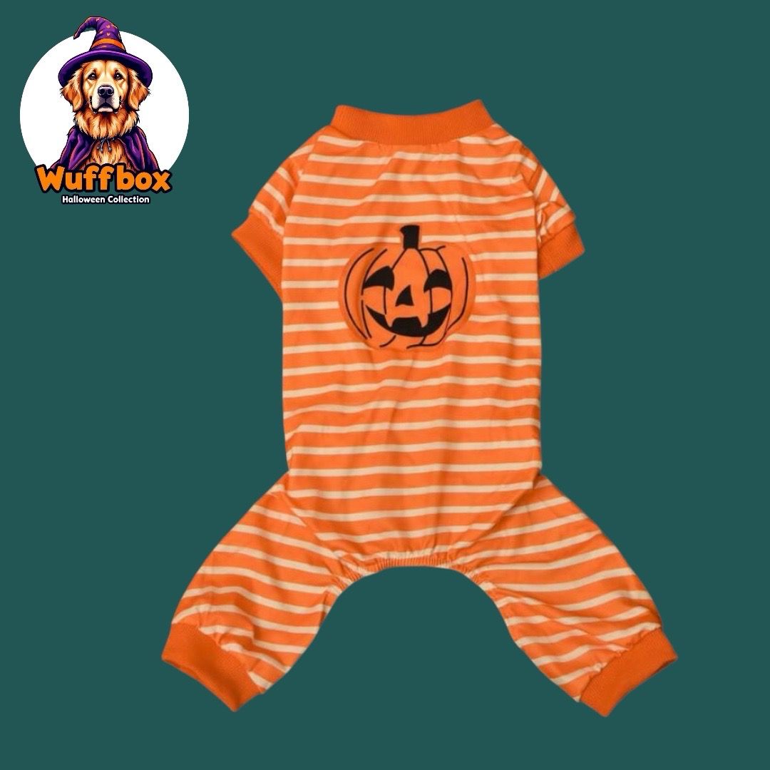 Pumpkin Stripe Onesie