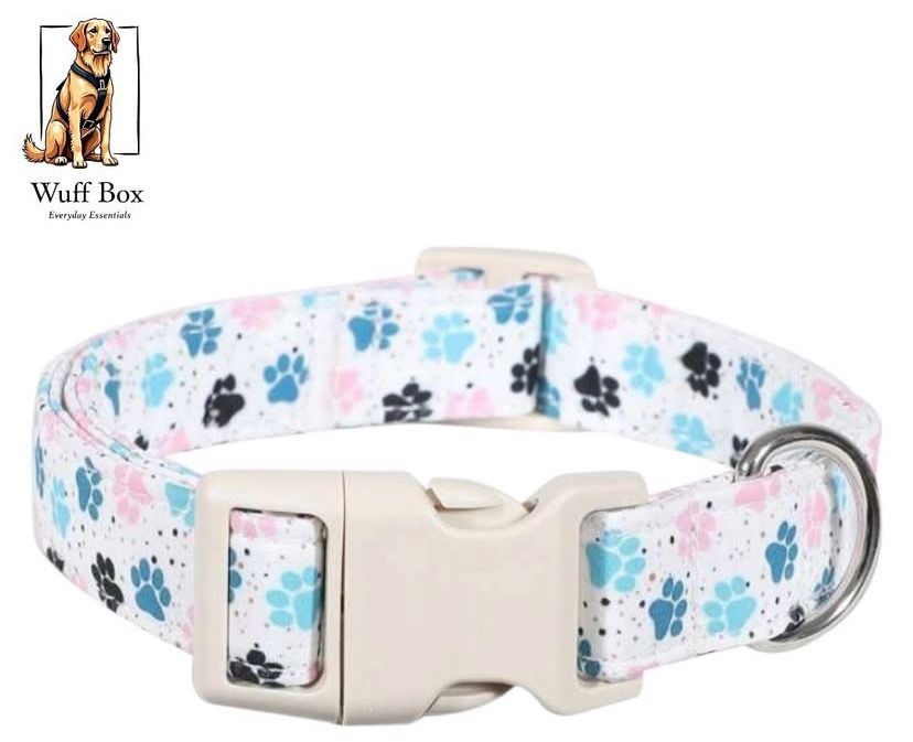 Paw Print Adjustable Collar