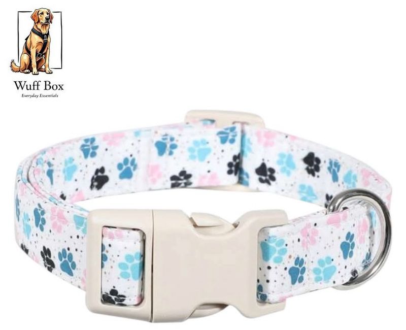 Paw Print Adjustable Collar