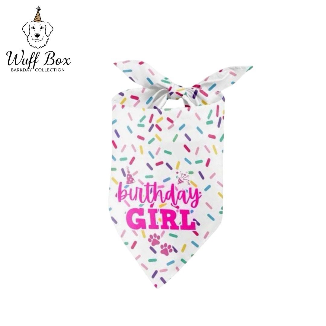 Birthday Girl Confetti Bandana