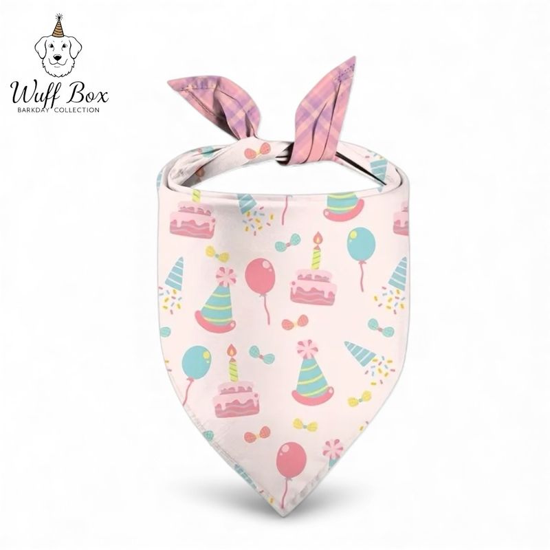 Reversible ‘Happy Birthday’ Print Bandana 