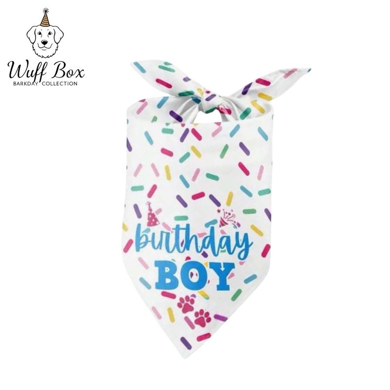 Birthday Boy Confetti Bandana 