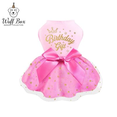Pink Bowknot “Birthday Gift” Tutu Dress