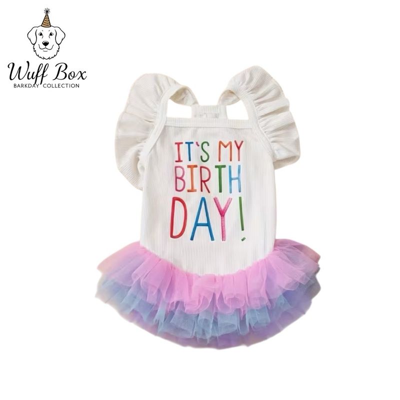Birthday Sleeveless Ruffle Tutu Dress