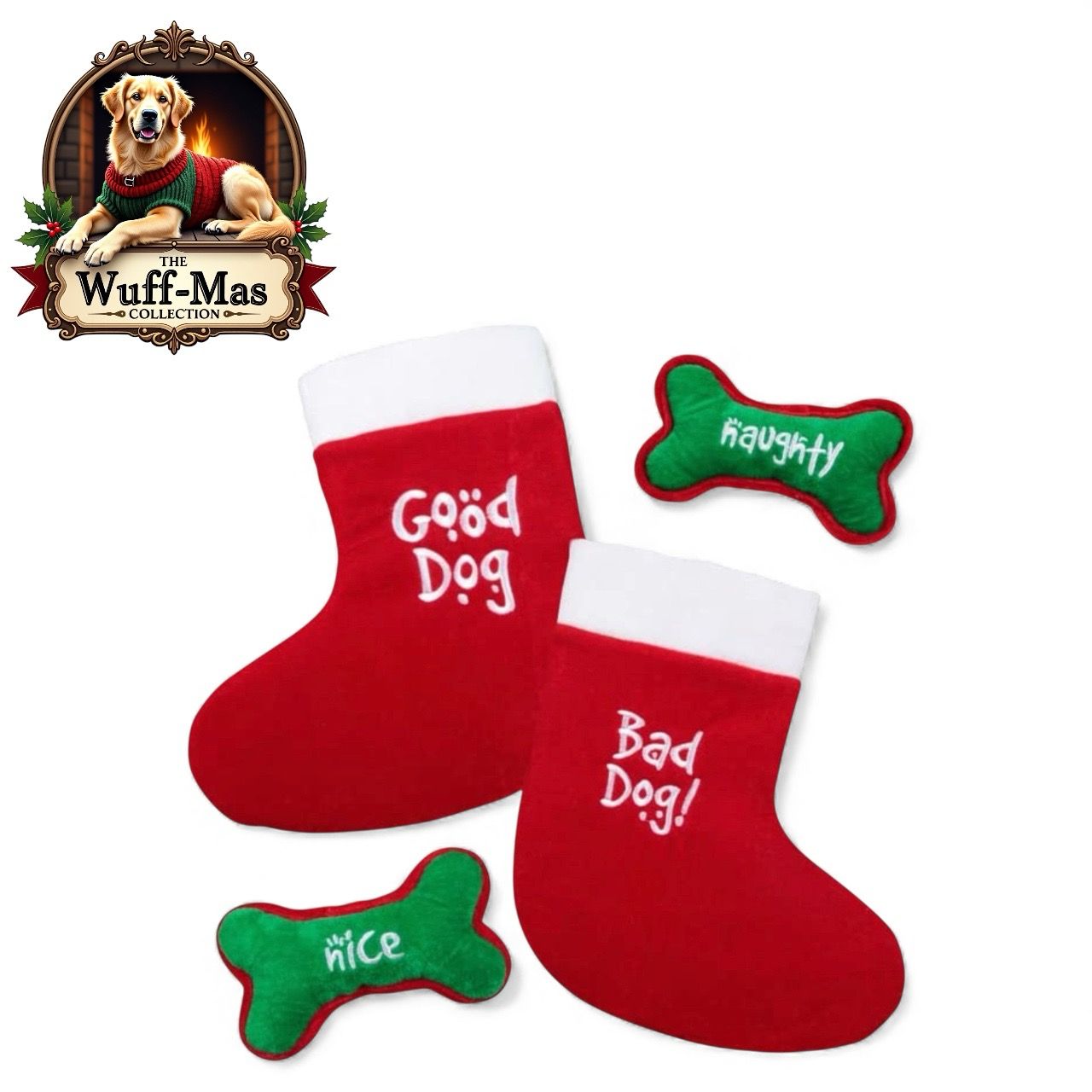 Velvet Pawliday Pet Stockings (Toy Included)
