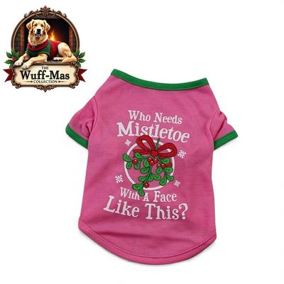 Pink Holiday Print Tee