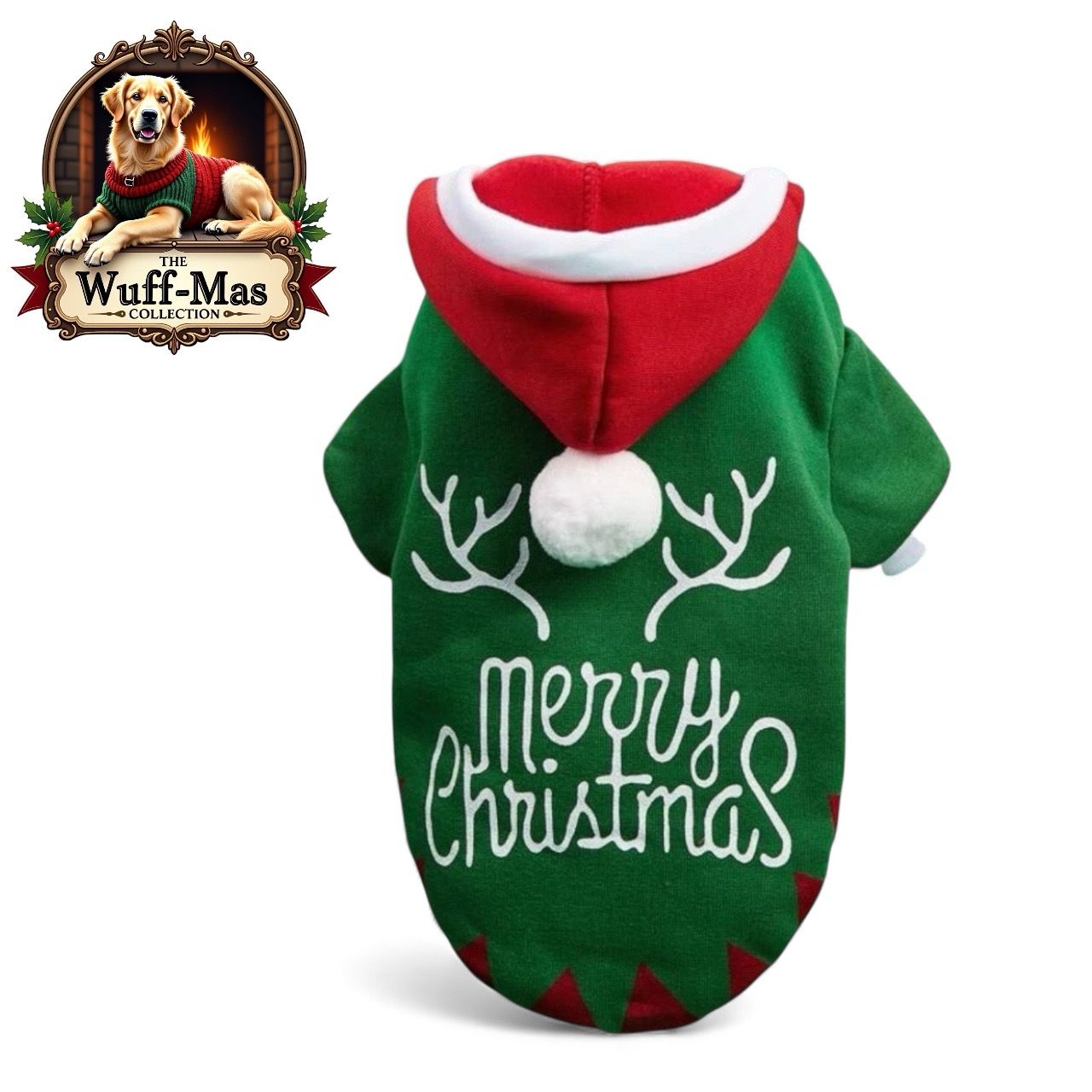 “Merry Christmas” Pom Pom Hoodie