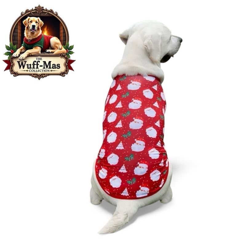 Red Holiday Theme Tank (Large Breeds)