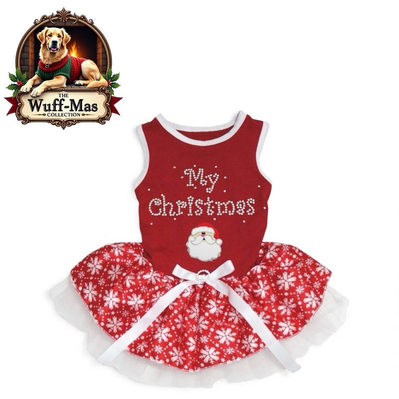 “Merry Christmas” Rhinestone Tutu Dress