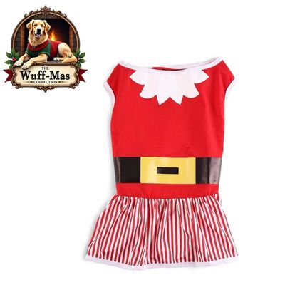 Red Santa Stripe Dress