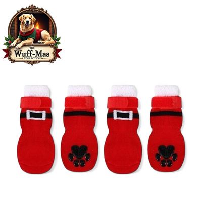 “Doggie Design” Adjustable Santa Non-Skid Socks