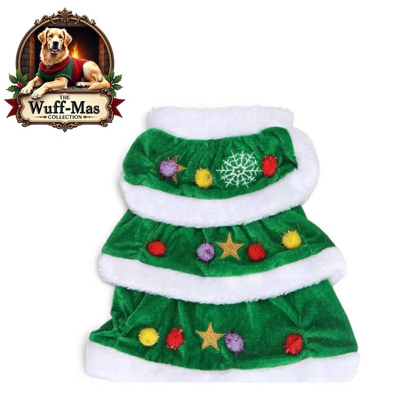 Pom Pom Fur Holiday Costume Dress