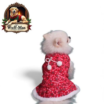 “Ho Ho Ho” Fur &amp; Fleece Pom Pom Holiday Costume