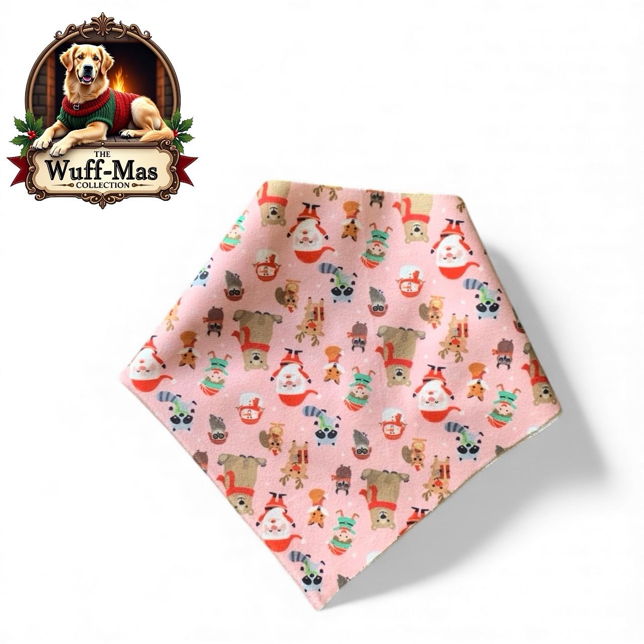 Holiday Theme Velvet Bandana