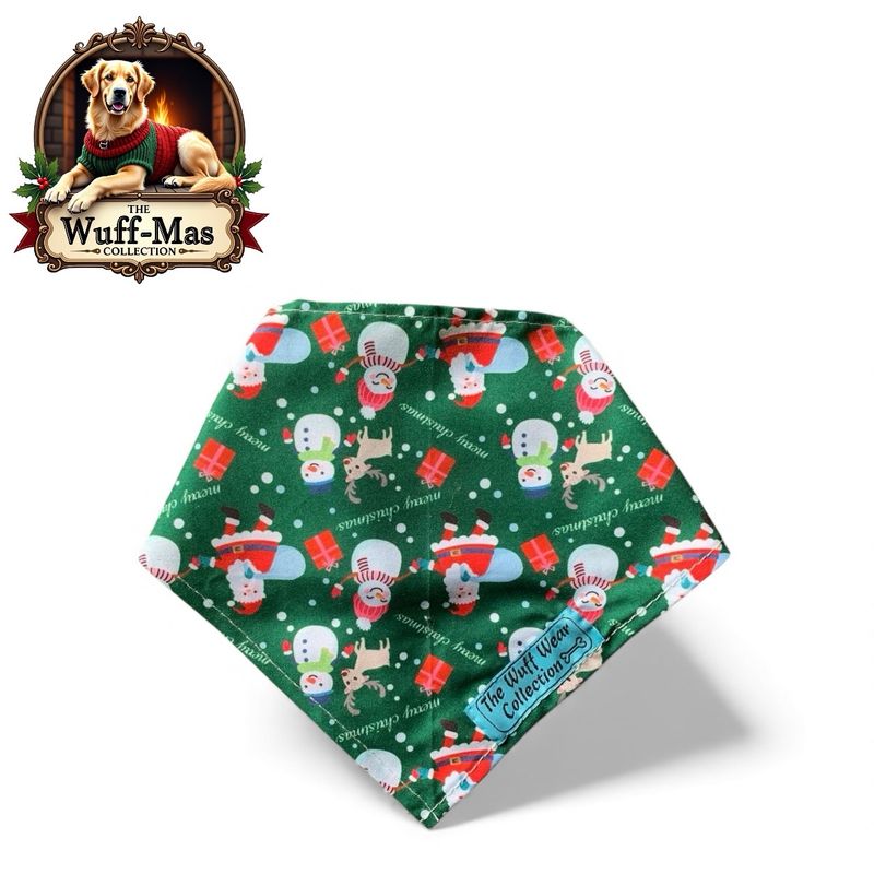 The Wuff Wear Collection Christmas Cotton Bandana