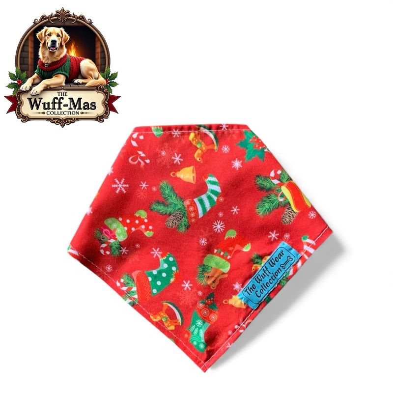 The Wuff Wear Collection Holiday Bandana 