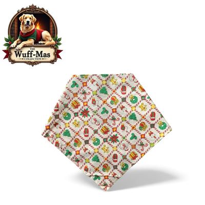 Holiday Print Cotton Print Bandana 