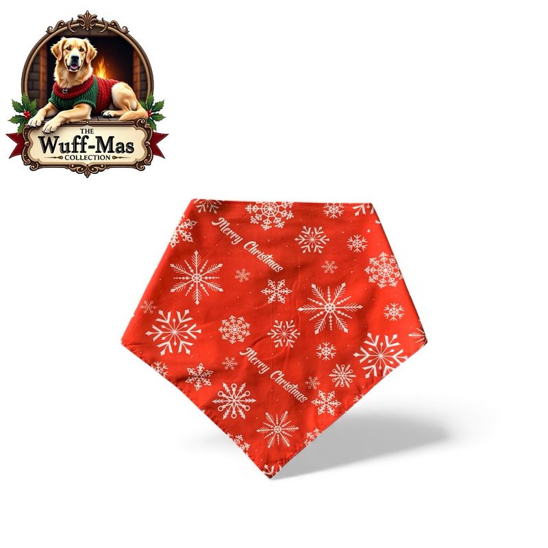 “Merry Christmas” Cotton Bandana 