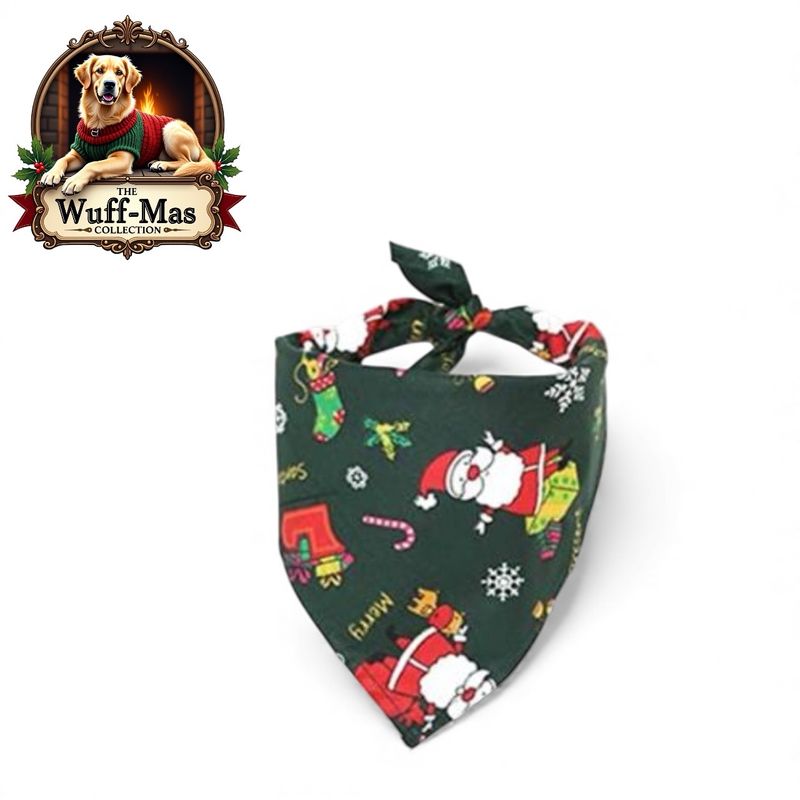 Santa Holiday Cotton Bandana