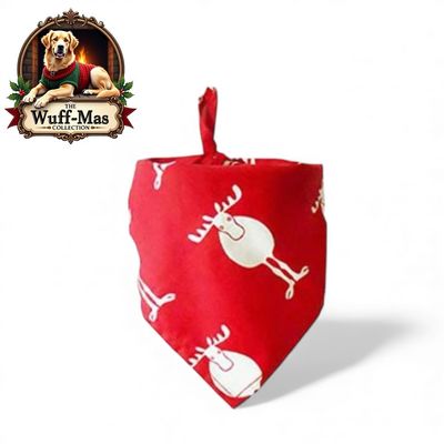 Reindeer Print Cotton Bandana 