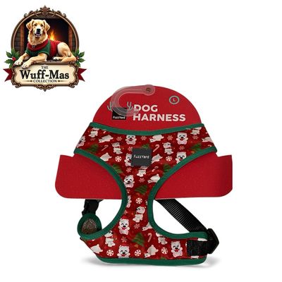 Fuzzyard Polar Bear Holiday Harness