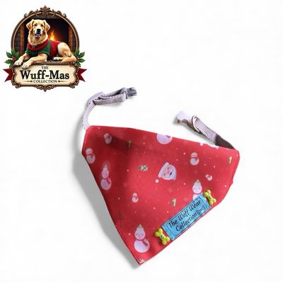 The Wuff Wear Collection Holiday Bandana Bib Collar