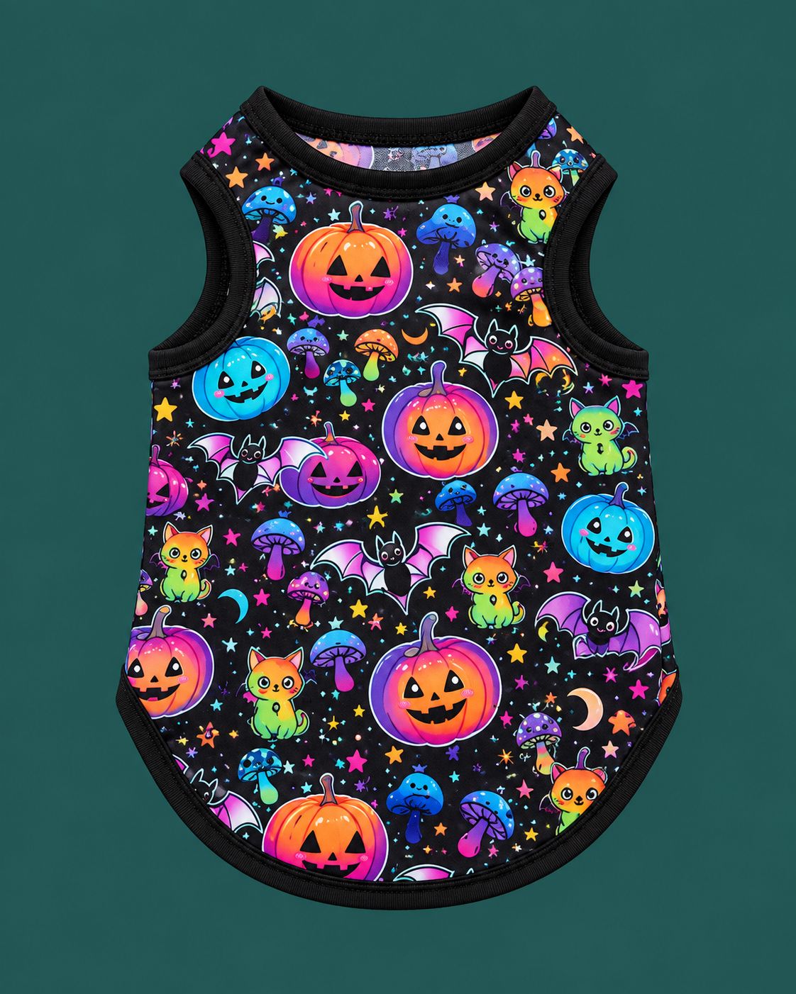 Multicolored Halloween Breathable Tank