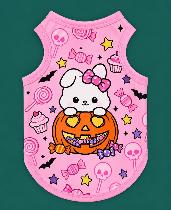 Pumpkin + Bunny Halloween Tank 