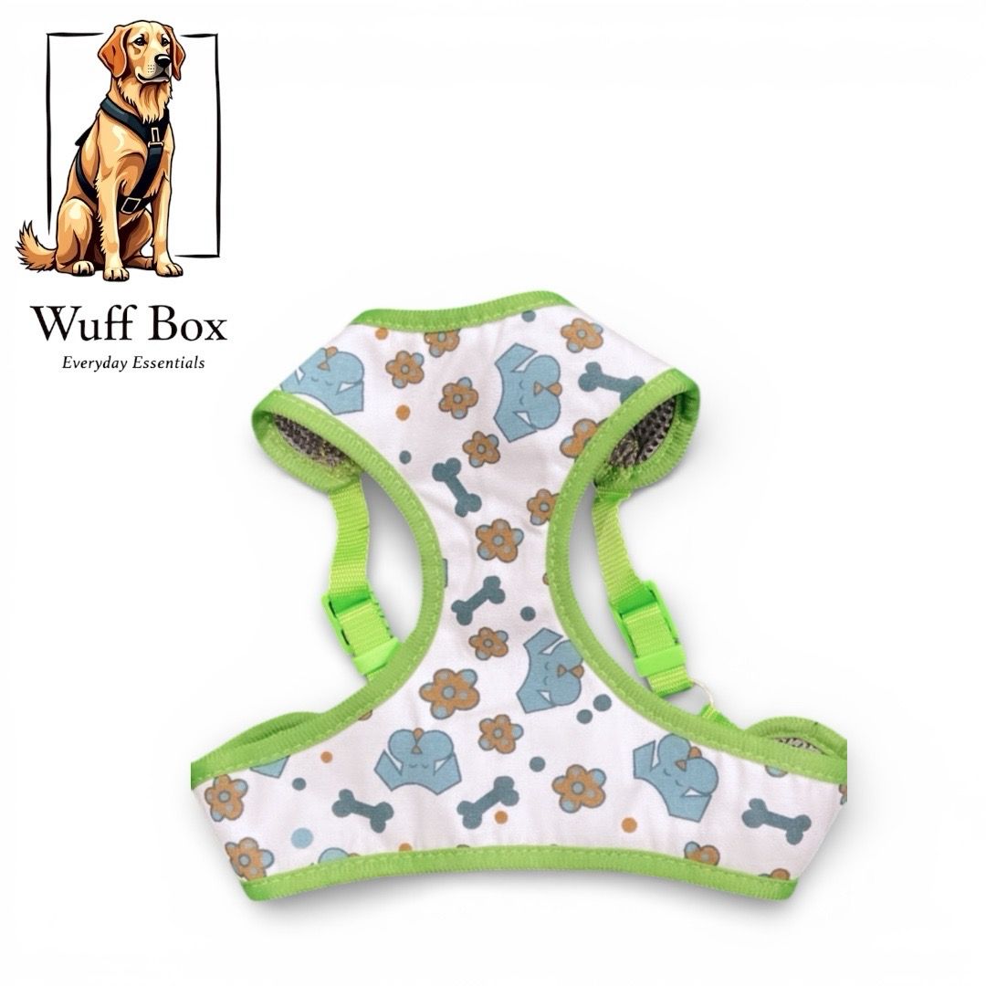 White Bone &amp; Dog Print Harness
