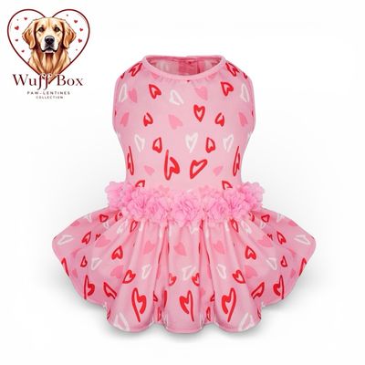 CuteBone Ruffle Valentines Dress