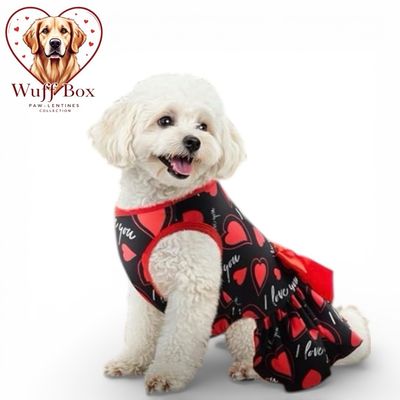 ‘I Love You’ Rose Print Dress