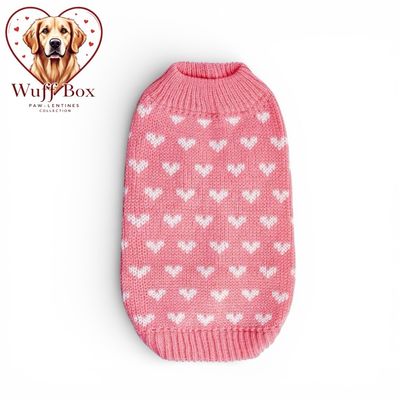 Pink & White Knitted Sleeveless Sweater