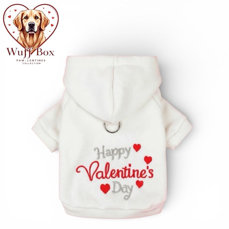 ‘Happy Valentines Day’ Fleece Hoodie