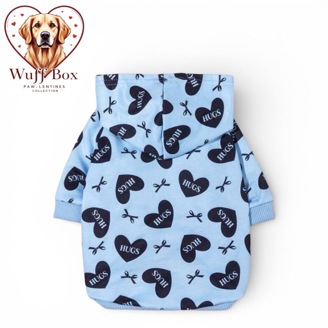 Valentines ‘Hugs &amp; Bows’ Print Hoodie 